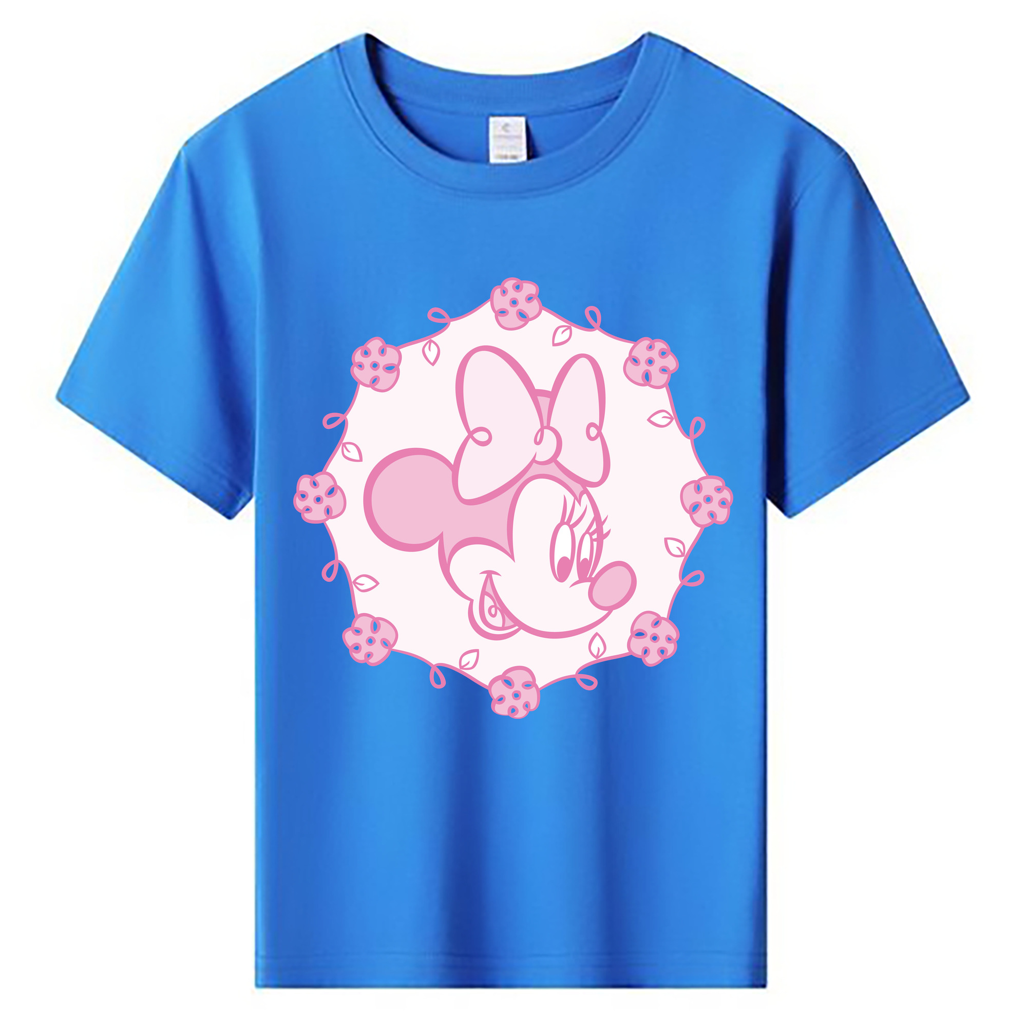 ミッキーマウス Mickey Mouse 綿100％キッズTシャツ（フロントプリント）